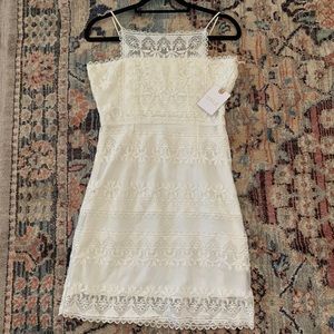 STONE COLD FOX CHORUS DRESS IN WHITE LACE NWT